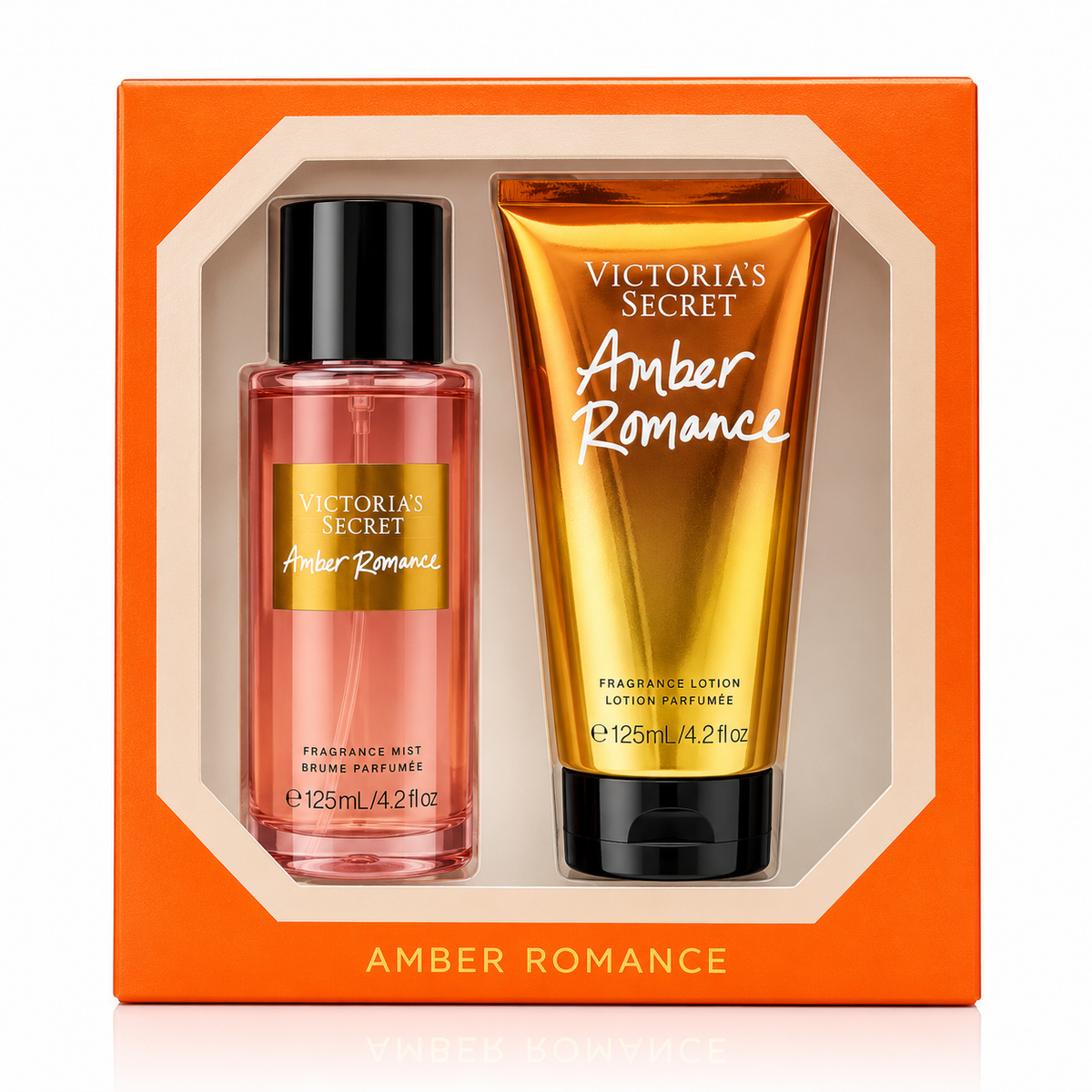 Victoria's Secret Amber Romance Fragrance Mist and Lotion Gift Set (2x125ml)