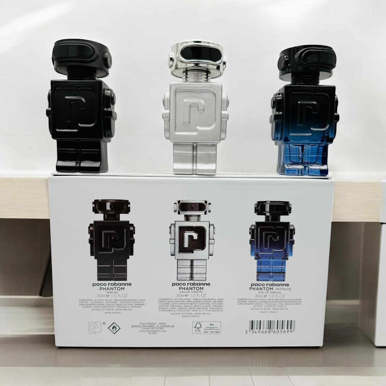 Paco Rabanne Phantom fragrances (3x30ml)