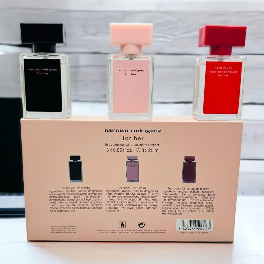 Narciso Rodriguez For Her gift set (3x25ml)