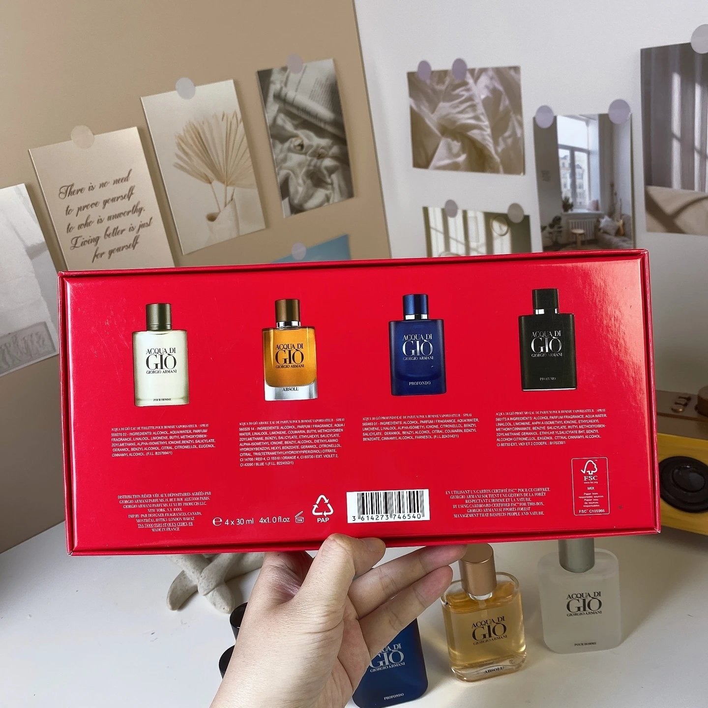 Armani Acqua Di Gio gift set (4x30ml)
