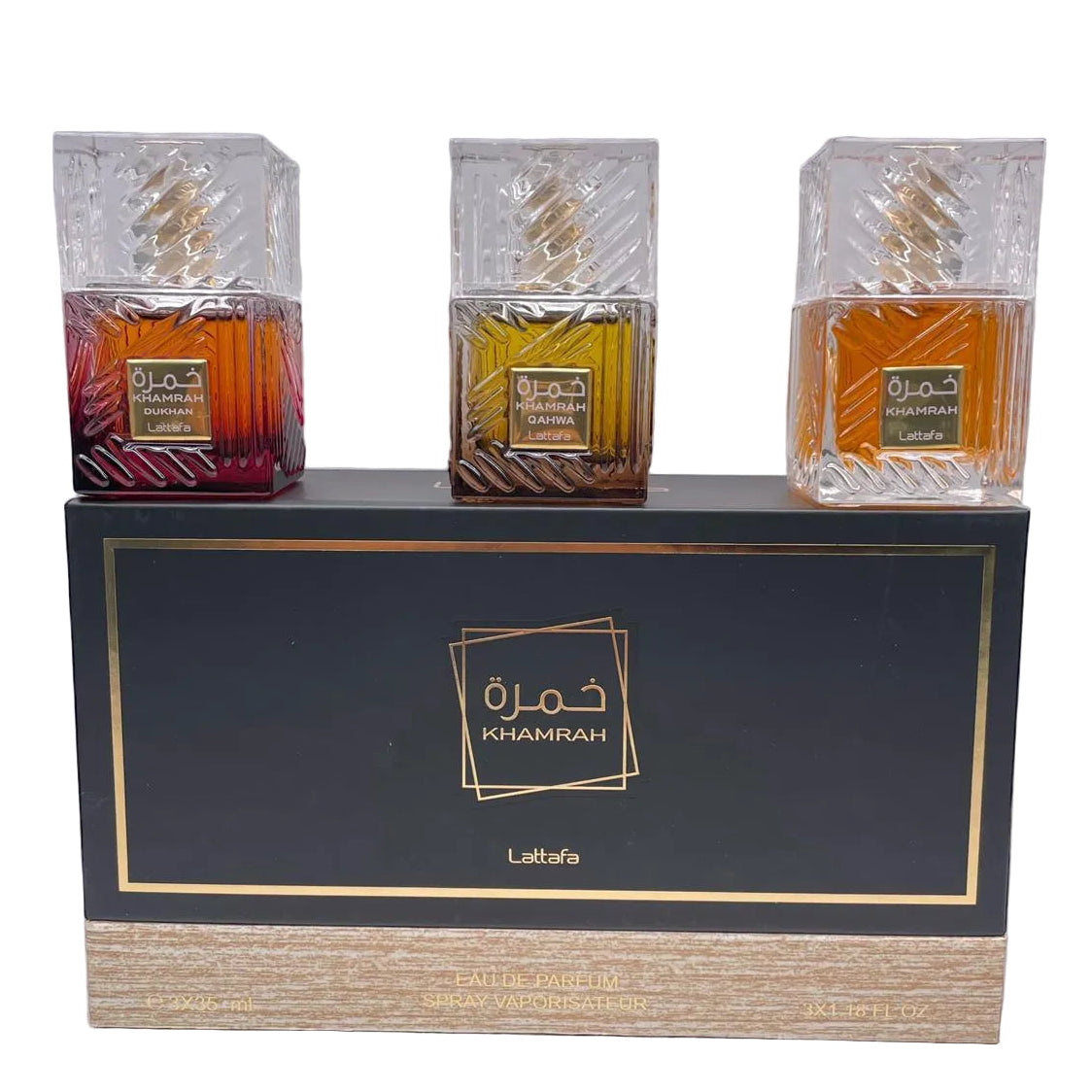 Lattafa Khamrah perfume set (3x35ml)