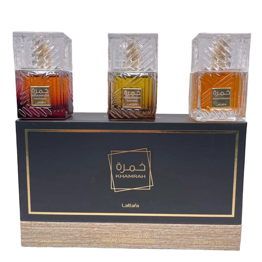Lattafa Khamrah perfume set (3x35ml)