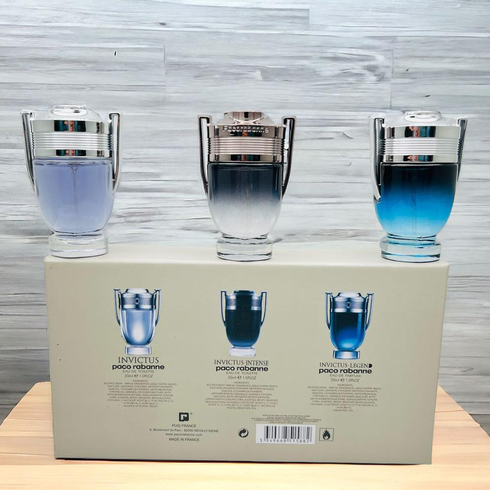 Paco Rabanne Invictus Gift Set (3x30ml)