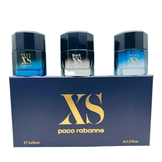 Paco Rabanne Pure XS fragrance gift set (3x30ml)