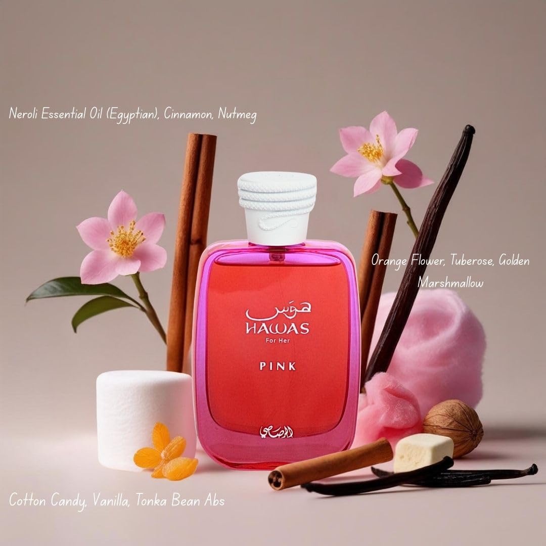 Rasasi Hawas Pink Eau de Parfum for women  (100ml)