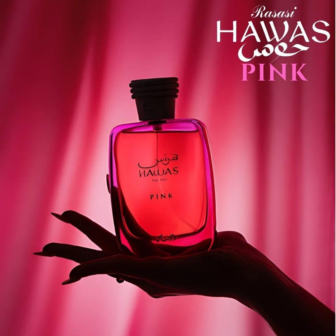 Rasasi Hawas Pink Eau de Parfum for women  (100ml)