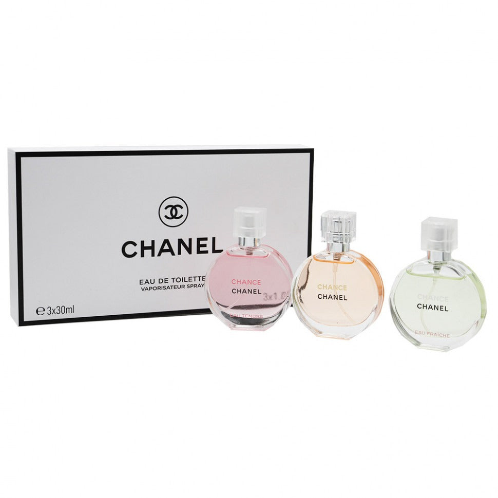 Chanel Chance Eau De Toilette Gift Set (3x30ml)