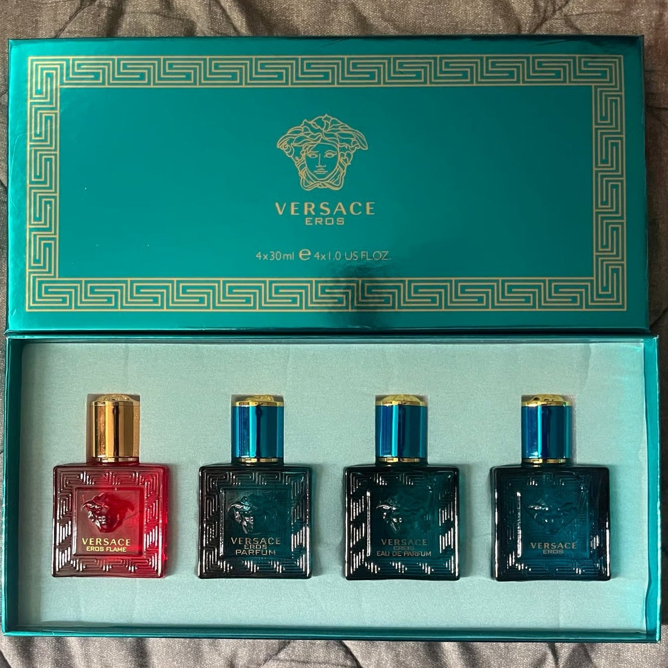 Versace Eros Miniature Cologne Gift Set (4x30ml)